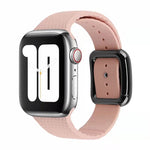 ブラックバックルシリコンウォッチバンド、Apple Watch Series 7 41mm / 6&SE&5&4 40mm / 3&2&1 38mm用
