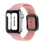 ブラックバックルシリコンウォッチバンド、Apple Watch Series 7 41mm / 6&SE&5&4 40mm / 3&2&1 38mm用