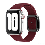 ブラックバックルシリコンウォッチバンド、Apple Watch Series 7 41mm / 6&SE&5&4 40mm / 3&2&1 38mm用