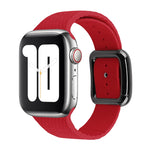 ブラックバックルシリコンウォッチバンド、Apple Watch Series 7 41mm / 6&SE&5&4 40mm / 3&2&1 38mm用