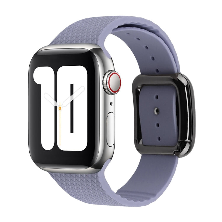 ブラックバックルシリコンウォッチバンド、Apple Watch Series 7 41mm / 6&SE&5&4 40mm / 3&2&1 38mm用