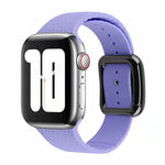 ブラックバックルシリコンウォッチバンド、Apple Watch Series 7 41mm / 6&SE&5&4 40mm / 3&2&1 38mm用