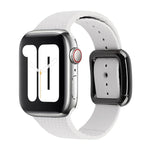 Apple Watchシリーズ用ブラックバックルシリコンウォッチバンド、7 45mm / 6&SE&5&4 44mm / 3&2&1 42mm