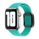 Apple Watchシリーズ用ブラックバックルシリコンウォッチバンド、7 45mm / 6&SE&5&4 44mm / 3&2&1 42mm