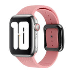 Apple Watchシリーズ用ブラックバックルシリコンウォッチバンド、7 45mm / 6&SE&5&4 44mm / 3&2&1 42mm