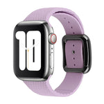 Apple Watchシリーズ用ブラックバックルシリコンウォッチバンド、7 45mm / 6&SE&5&4 44mm / 3&2&1 42mm