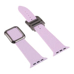 Apple Watchシリーズ用ブラックバックルシリコンウォッチバンド、7 45mm / 6&SE&5&4 44mm / 3&2&1 42mm