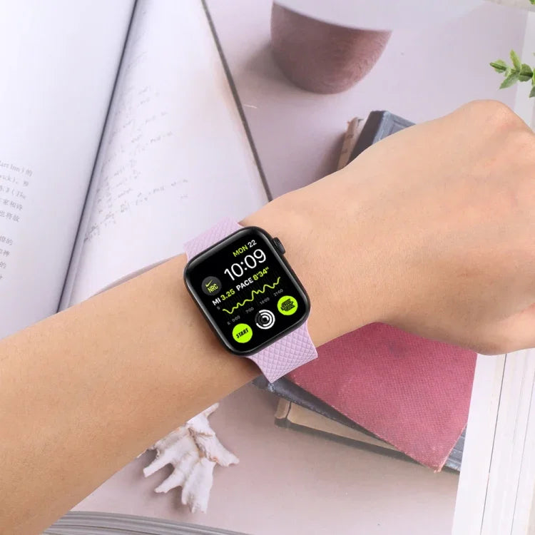 Apple Watchシリーズ用ブラックバックルシリコンウォッチバンド、7 45mm / 6&SE&5&4 44mm / 3&2&1 42mm