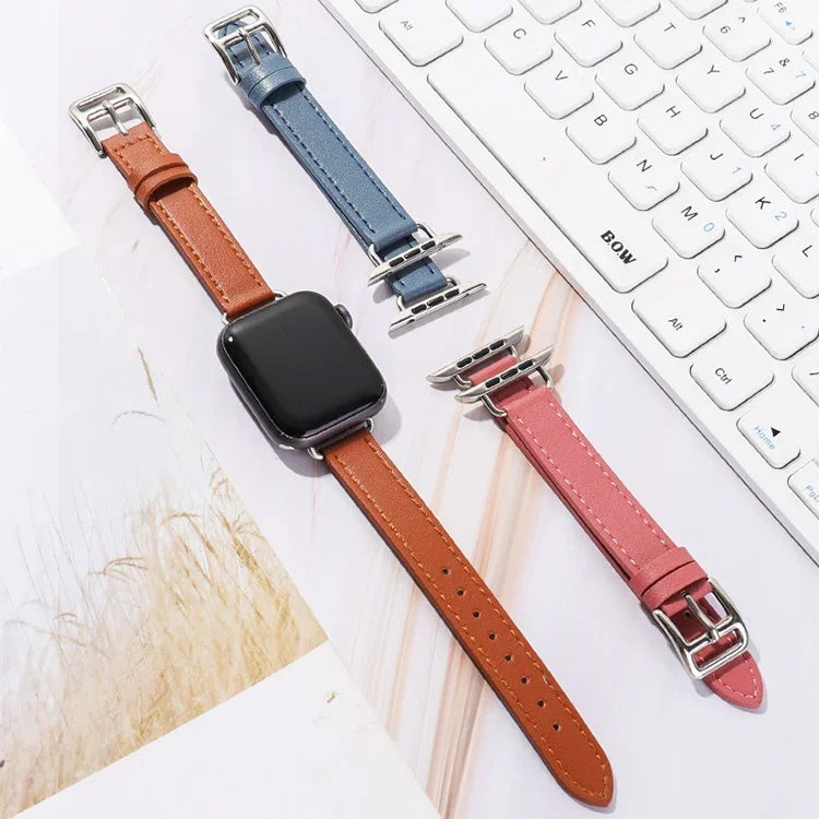 Apple Watchシリーズ用14mmカウハイドレザーストラップバンド、7 41mm/6&SE&5&4 40mm/3&2&1 38mm、7 45mm/6&SE&5&4 44mm/3&2&1 42mm