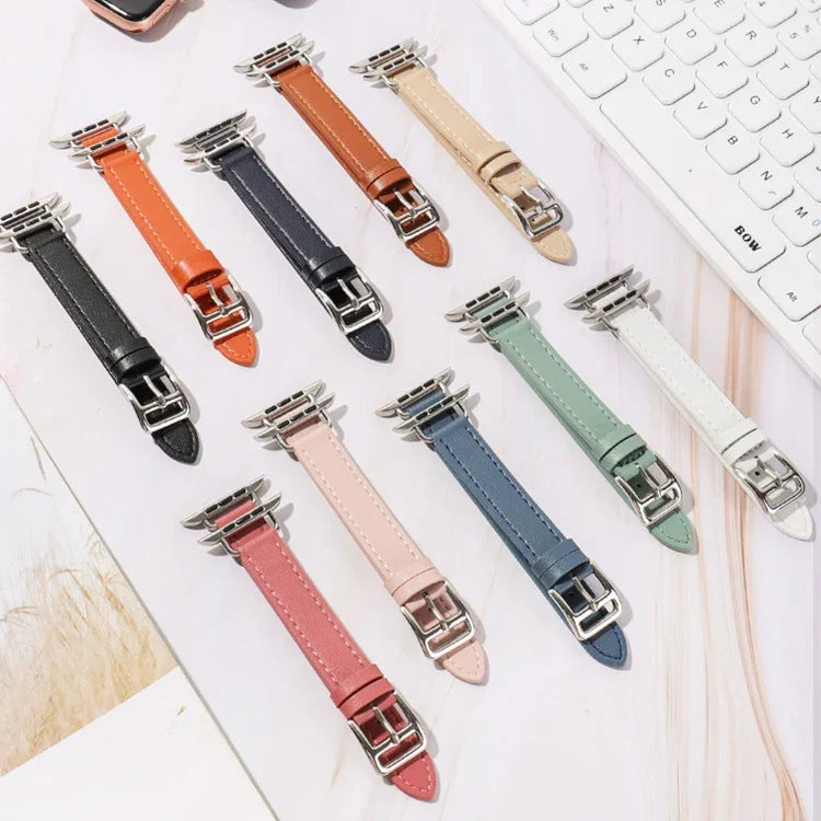Apple Watchシリーズ用14mmカウハイドレザーストラップバンド、7 41mm/6&SE&5&4 40mm/3&2&1 38mm、7 45mm/6&SE&5&4 44mm/3&2&1 42mm