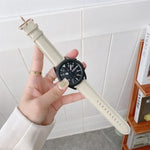 Leather Strap Watchband, For Samsung Galaxy Watch4 40mm/44mm