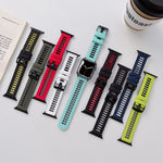 Apple Watch シリーズ用シリコンウォッチバンド、7 41mm / 6&SE&5&4 40mm / 3&2&1 38mm、7 45mm / 6&SE&5&4 44mm / 3&2&1 42mm