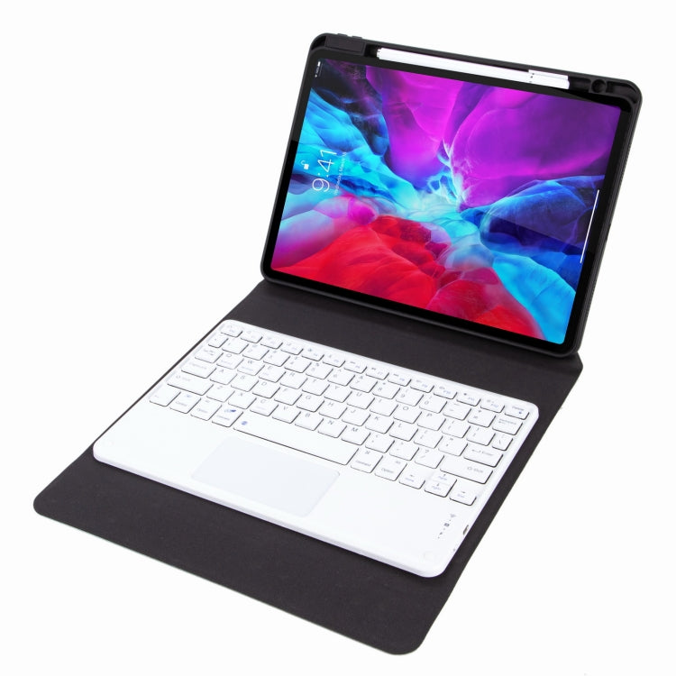 H-102C タッチBluetoothキーボードレザーケース 背面三つ折りホルダー付き iPad 10.2 2020 & 2019 / Pro 10.5インチ用