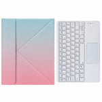 H-102C タッチBluetoothキーボードレザーケース 背面三つ折りホルダー付き iPad 10.2 2020 & 2019 / Pro 10.5インチ用