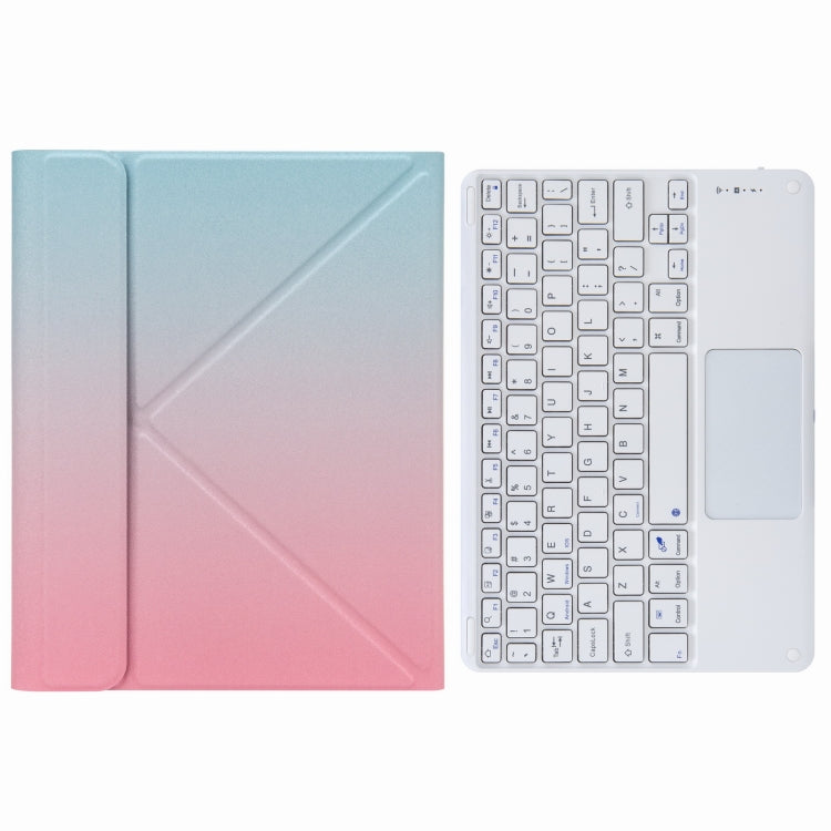 H-102C タッチBluetoothキーボードレザーケース 背面三つ折りホルダー付き iPad 10.2 2020 & 2019 / Pro 10.5インチ用