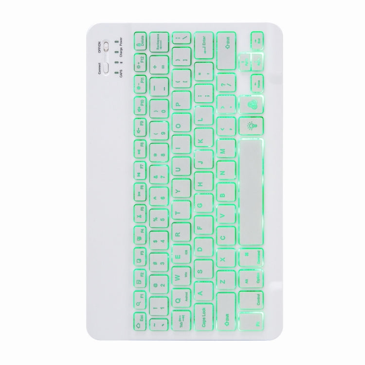 H-102S モノクロバックライト Bluetoothキーボードレザーケース 後部三つ折りホルダー付き、iPad 10.2 2020 & 2019 / Pro 10.5インチ用、iPad 9.7 2018 & 2017用、iPad Pro 11インチ 2021 & 2020 & 2018 / Air 2020 10.9用