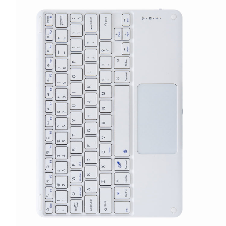 H-097C タッチ Bluetoothキーボードレザーケース 後部三つ折りホルダー付き、iPad 9.7 2018 & 2017用、iPad Pro 11インチ 2021 & 2020 & 2018 / Air 2020 10.9用