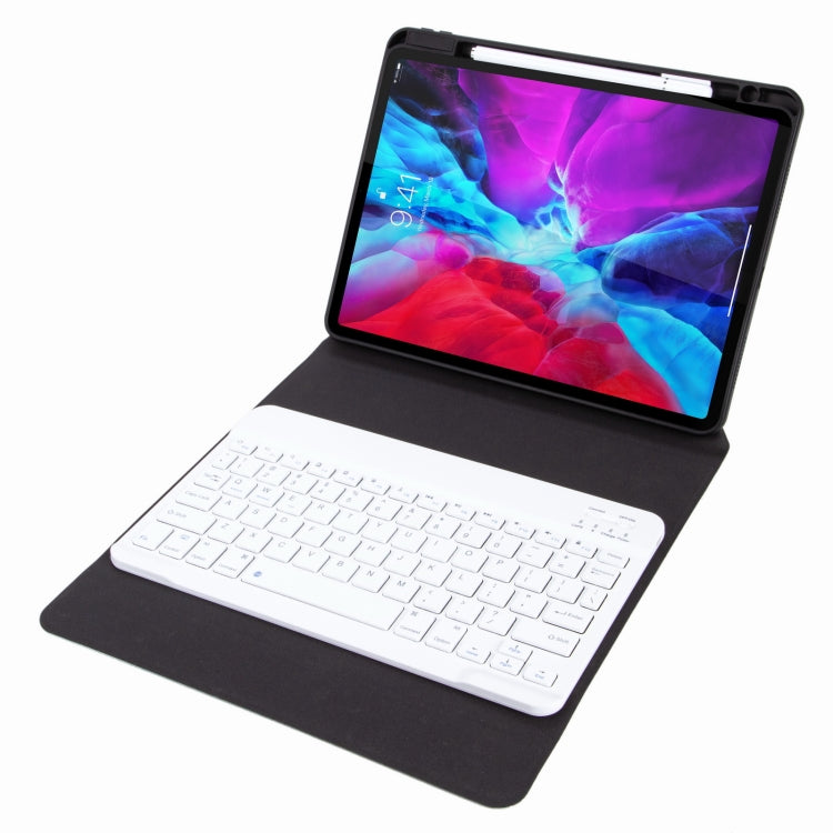 H-102 Bluetoothキーボードレザーケース 後部三つ折りホルダー付き、iPad 10.2 2020 & 2019 / Pro 10.5インチ用、iPad 9.7 2018 & 2017用、iPad Pro 11インチ 2021 & 2020 & 2018 / Air 2020 10.9用
