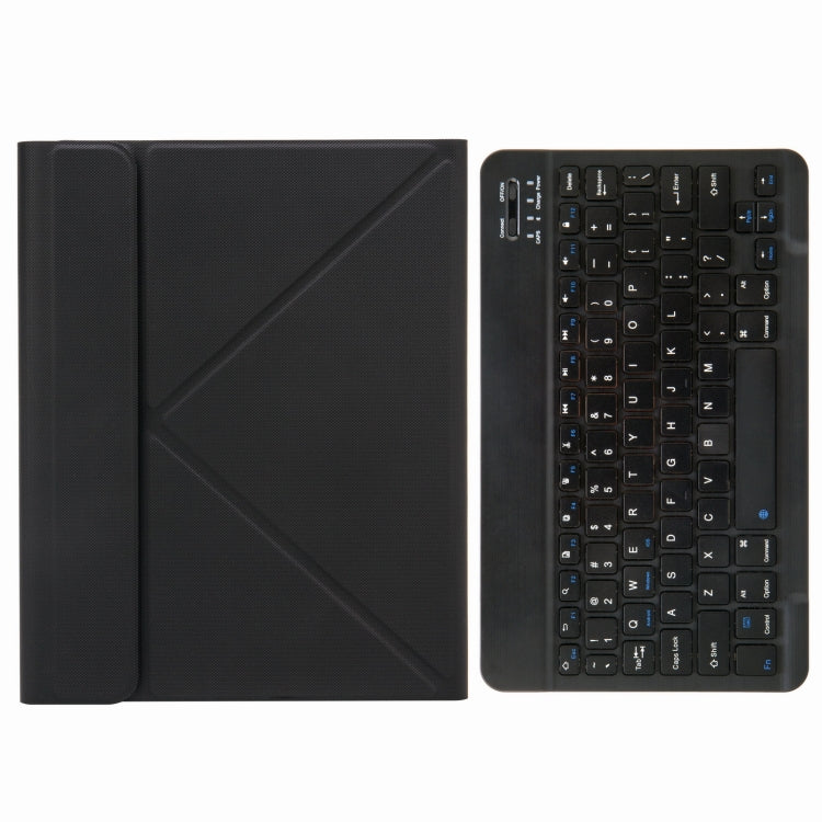 H-102 Bluetoothキーボードレザーケース 後部三つ折りホルダー付き、iPad 10.2 2020 & 2019 / Pro 10.5インチ用、iPad 9.7 2018 & 2017用、iPad Pro 11インチ 2021 & 2020 & 2018 / Air 2020 10.9用