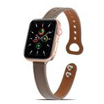 Apple Watchシリーズ用ダブルリベットレザーストラップバンド、7 41mm / 6&SE&5&4 40mm / 3&2&1 38mm、7 45mm / 6&SE&5&4 44mm / 3&2&1 42mm