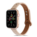 Apple Watchシリーズ用ダブルリベットレザーストラップバンド、7 41mm / 6&SE&5&4 40mm / 3&2&1 38mm、7 45mm / 6&SE&5&4 44mm / 3&2&1 42mm