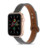 Apple Watchシリーズ用ダブルリベットレザーストラップバンド、7 41mm / 6&SE&5&4 40mm / 3&2&1 38mm、7 45mm / 6&SE&5&4 44mm / 3&2&1 42mm