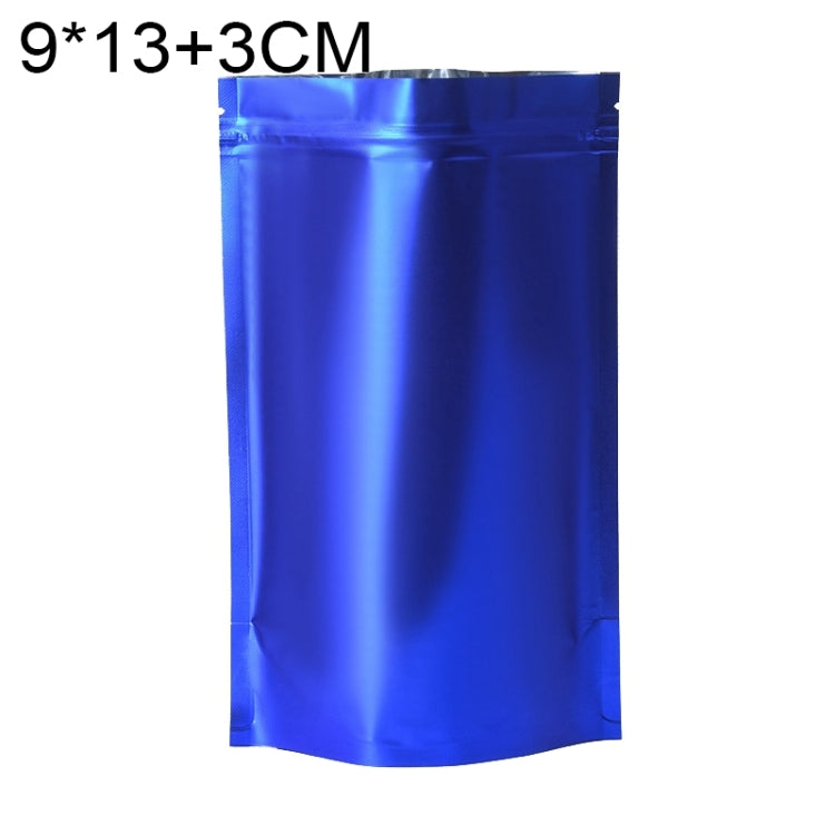 100枚セット マットアルミホイルスナックスタンドアップパウチ、8x12+3cm、9x13+3cm、10x15+3cm、12x20+4cm