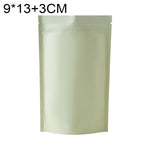 100枚セット マットアルミホイルスナックスタンドアップパウチ、8x12+3cm、9x13+3cm、10x15+3cm、12x20+4cm