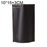 100枚セット マットアルミホイルスナックスタンドアップパウチ、8x12+3cm、9x13+3cm、10x15+3cm、12x20+4cm