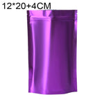 100枚セット マットアルミホイルスナックスタンドアップパウチ、8x12+3cm、9x13+3cm、10x15+3cm、12x20+4cm