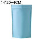 100枚セット マットアルミホイルスナックスタンドアップパウチ、14x20+4cm、15x22+4cm、16x24+4cm、18x26+4cm