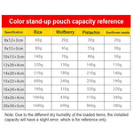 100枚セット マットアルミホイルスナックスタンドアップパウチ、14x20+4cm、15x22+4cm、16x24+4cm、18x26+4cm