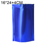 100枚セット マットアルミホイルスナックスタンドアップパウチ、14x20+4cm、15x22+4cm、16x24+4cm、18x26+4cm
