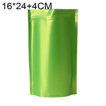 100枚セット マットアルミホイルスナックスタンドアップパウチ、14x20+4cm、15x22+4cm、16x24+4cm、18x26+4cm