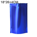 100枚セット マットアルミホイルスナックスタンドアップパウチ、14x20+4cm、15x22+4cm、16x24+4cm、18x26+4cm