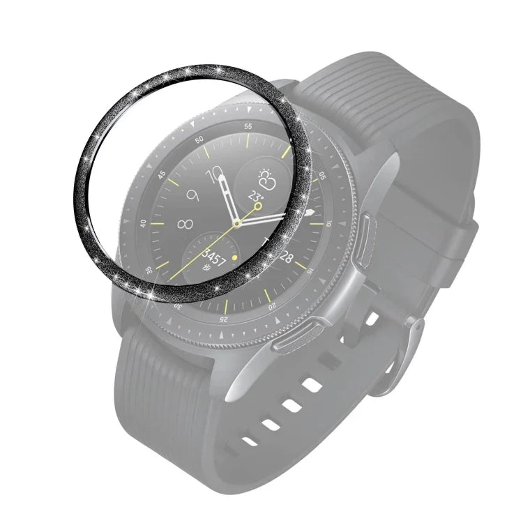 グリッターパウダーステンレススチールベゼルリング、Samsung Galaxy Watch 42mm用