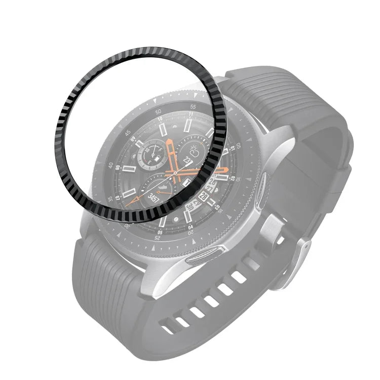 バッチフラワーステンレススチールベゼルリング、Samsung Galaxy Watch 46mm用