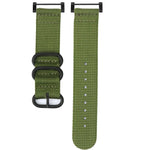 Three-ring Steel Buckle Nylon Watchband, For Suunto CORE, For Suunto 7