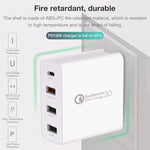 A3 PD 18W USB-C / Type-C + QC3.0 USB + デュアルUSBインターフェース トラベルチャージャー、USプラグ、EUプラグ、UKプラグ