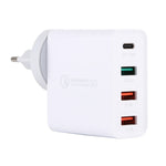 A3 PD 18W USB-C / Type-C + QC3.0 USB + デュアルUSBインターフェース トラベルチャージャー、USプラグ、EUプラグ、UKプラグ