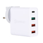 A3 PD 18W USB-C / Type-C + QC3.0 USB + デュアルUSBインターフェース トラベルチャージャー、USプラグ、EUプラグ、UKプラグ