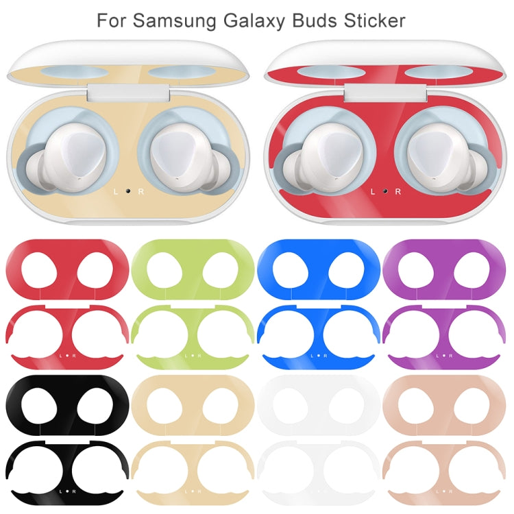 Galaxy Buds 用 ワイヤレス Bluetooth イヤホン メタル保護ステッカー