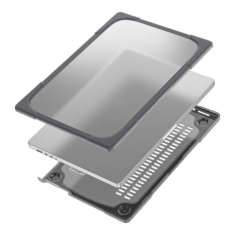 TPU + PC二色ノートパソコン保護ケース、MacBook Pro 14.2インチ A2442 2021用