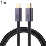 140W USB 2.0 USB-C / Type-C オス to USB-C / Type-C オス 編組データケーブル、1m、1.5m、2m