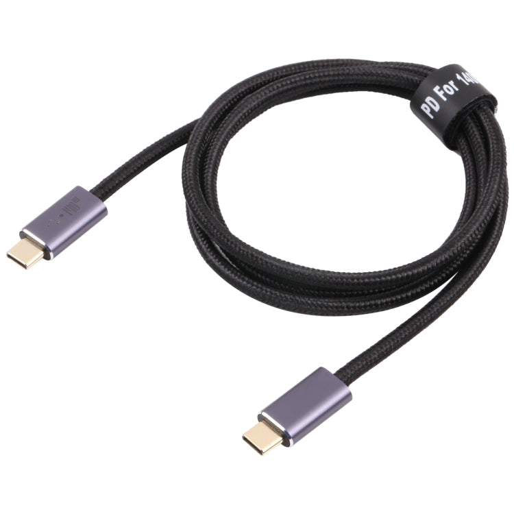 140W USB 2.0 USB-C / Type-C オス to USB-C / Type-C オス 編組データケーブル、1m、1.5m、2m