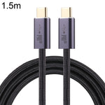 140W USB 2.0 USB-C / Type-C オス to USB-C / Type-C オス 編組データケーブル、1m、1.5m、2m