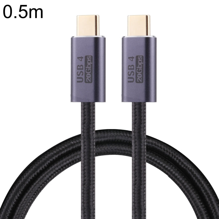 20Gbps USB 4 USB-C / Type-C オス to USB-C / Type-C オス 編組データケーブル、0.5m、1m、1.5m、2m、3m