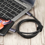 20Gbps USB 4 USB-C / Type-C オス to USB-C / Type-C オス 編組データケーブル、0.5m、1m、1.5m、2m、3m