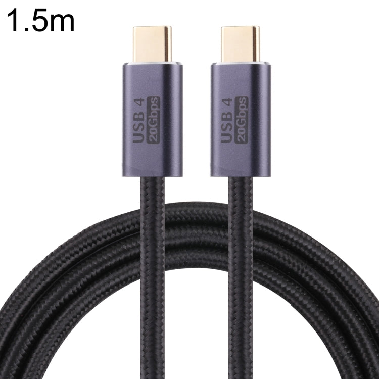 20Gbps USB 4 USB-C / Type-C オス to USB-C / Type-C オス 編組データケーブル、0.5m、1m、1.5m、2m、3m