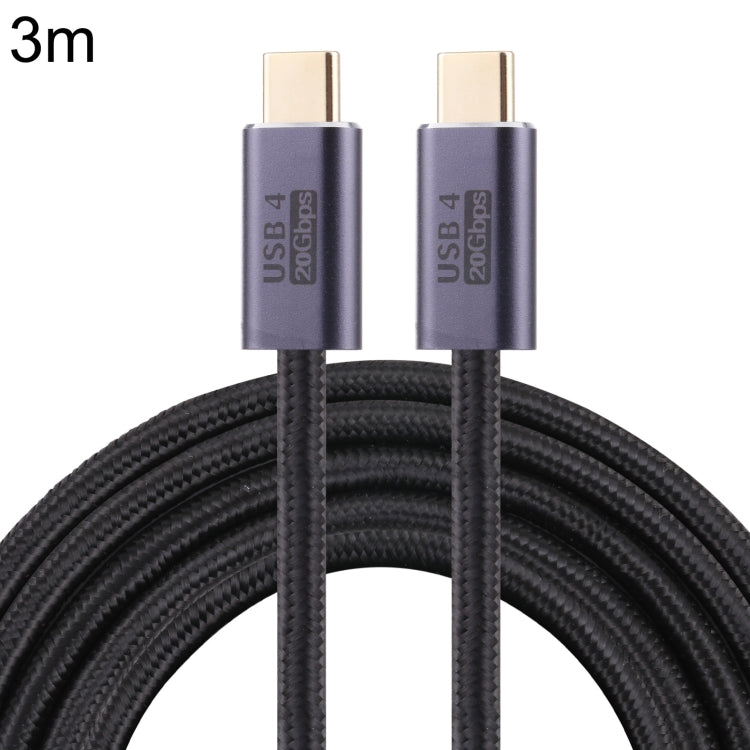 20Gbps USB 4 USB-C / Type-C オス to USB-C / Type-C オス 編組データケーブル、0.5m、1m、1.5m、2m、3m